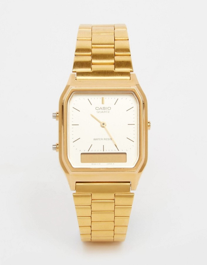 CASIO Aq 230ga 9dmqyes Bracelet Watch, $73 | Asos | Lookastic