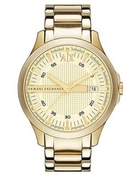 AX Armani Exchange Bracelet Watch Gold