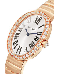 Cartier Baignoire 245mm Small 18 Karat Pink Gold And Diamond Watch