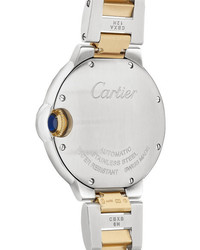 Cartier Ballon Bleu De 33mm 18 Karat Gold And Stainless Watch