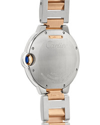 Cartier Ballon Bleu De 36mm 18 Karat Gold Stainless And Diamond Watch