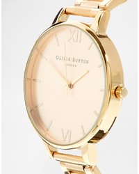 Olivia Burton Big Dial Gold Bracelet Watch Ob13bl08bs