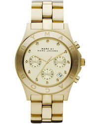 Marc by Marc Jacobs Blade Yellow Golden Chronograph Watch