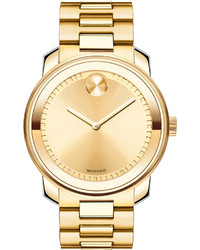 Movado Bold 425mm Gold Ip Stainless Steel Watch