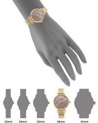 Shinola Canfield Goldtone Stainless Steel Bracelet Watch