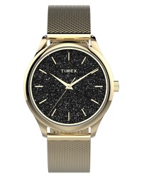Timex Celestial Opulence Sparkle Dial Mesh Watch
