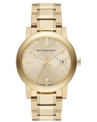 Burberry Check Stamped Round Bracelet Watch 38mm