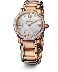 David Yurman Classic 30mm 18k Rose Gold Quartz Watch With Diamond Bezel