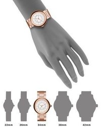 Marc Jacobs Courtney Rose Goldtone Stainless Steel Bracelet Watch