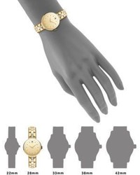 Movado Diamond 18k Goldplated Stainless Steel Bracelet Watch