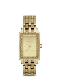 DKNY Goldtone Crystal Accented Watch