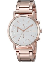 DKNY Ny2275 Soho Rose Gold Tone Stainless Steel Watch