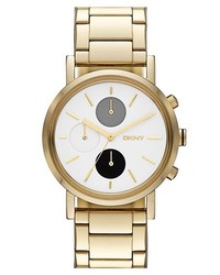DKNY Soho Chronograph Bracelet Watch 38mm Gold