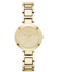 DKNY Watch Gold Ion Plated Bracelet 28mm Ny8892