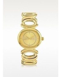 Just Cavalli Double Jc 2h Champagne Dial Gold Stainless Steel Watch