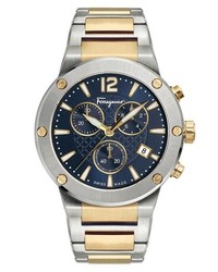 Salvatore Ferragamo F 80 Chronograph Bracelet Watch