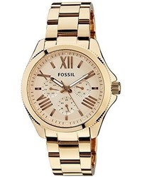 Fossil Am4511 Cecile Multifunction Stainless Steel Watch Rose Gold Tone