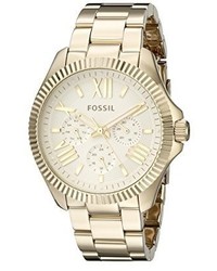 Fossil Am4570 Cecile Gold Tone Stainless Steel Watch