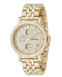 Fossil Watch Gold Plated Bracelet Es2197