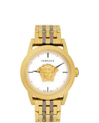 Versace Gold And Gunmetal Palazzo Empire Watch