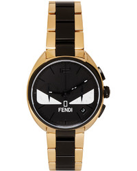Fendi Gold Black Moto Bugs Watch