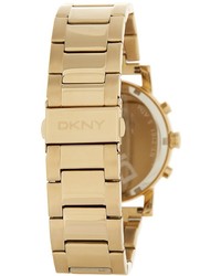 DKNY Gold Dial Stainless Steel Watch