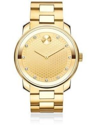 Movado Ip Gold Stainless Steel Bracelet Watch