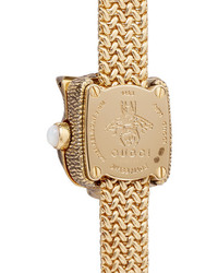 Gucci Le March Des Merveilles Secret 8mm 18 Karat Gold Diamond And Mother Of Pearl Watch