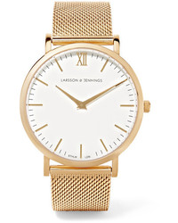 Larsson & Jennings Lugano Gold Plated Watch