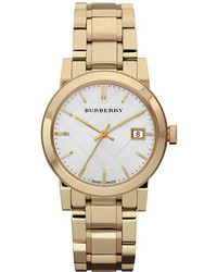 Burberry Medium Check Stamped Bracelet Watch 34mm