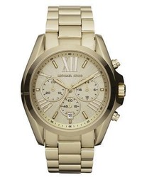 Michael Kors Michl Kors Bradshaw Goldtone Stainless Steel Chronograph Bracelet Watch