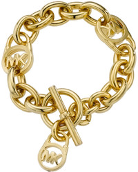 Michael Kors Michl Kors Chain Link Watch Shiny Golden