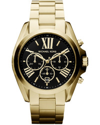 Michael Kors Michl Kors Chronograph Bradshaw Gold Tone Stainless Steel Bracelet Watch 43mm Mk5739
