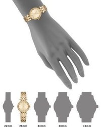 Michael Kors Michl Kors Darci Petite Pave Goldtone Stainless Steel Bracelet Watch