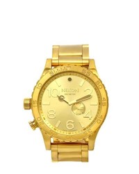 Nixon 51 30 Gold Tone Watch