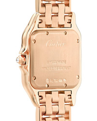 Cartier Panthre De Medium 27mm 18 Karat Pink Gold And Diamond Watch