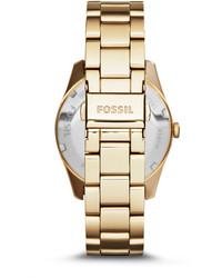 Fossil Perfect Boyfriend Gold Tone Stainless Steel Watch