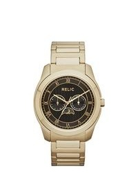 RELIC Harris Gold Tone Multifunction Watch