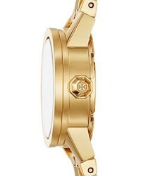 Tory Burch Reva Goldtone Link Bracelet Watch
