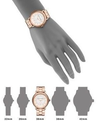 Marc Jacobs Riley Rose Goldtone Stainless Steel Bracelet Watch