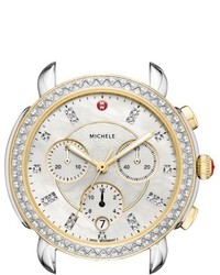 Michele Sidney Chrono Diamond Diamond Dial Watch Case 38mm