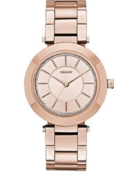 DKNY Stanhope Rose Gold Tone Stainless Steel Bracelet Watch 36mm Ny2287