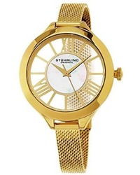 Stuhrling Original 59502 Winchester Gold Tone Stainless Steel Watch