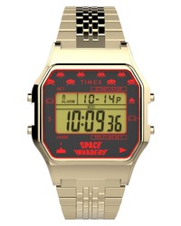 Timex T80 X Space Invaders Digital Bracelet Watch