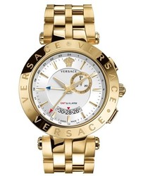 Versace V Race Gmt Bracelet Watch 46mm
