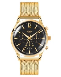 Henry London Westminster Chronograph Mesh Strap Watch