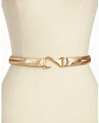 Gold Woven Leather Belt