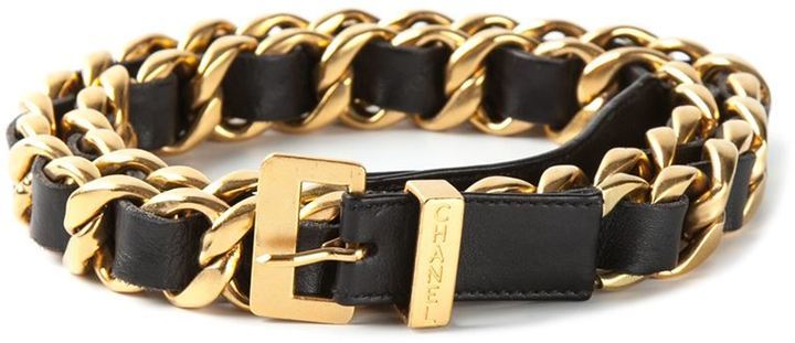 chanel gold chain belt vintage