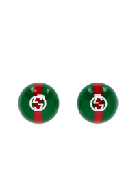 Green and Red Earrings