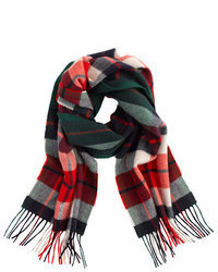 Green and Red Plaid Scarf